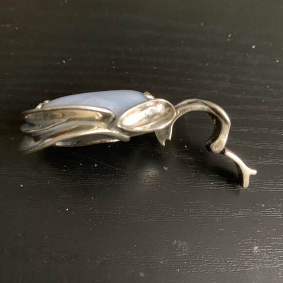 Carolyn Pollack Blue Lace Agate Pendant - Picture 4 of 6